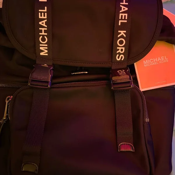 Michael Michael Kors Black The Michael Large Nylon Backpack