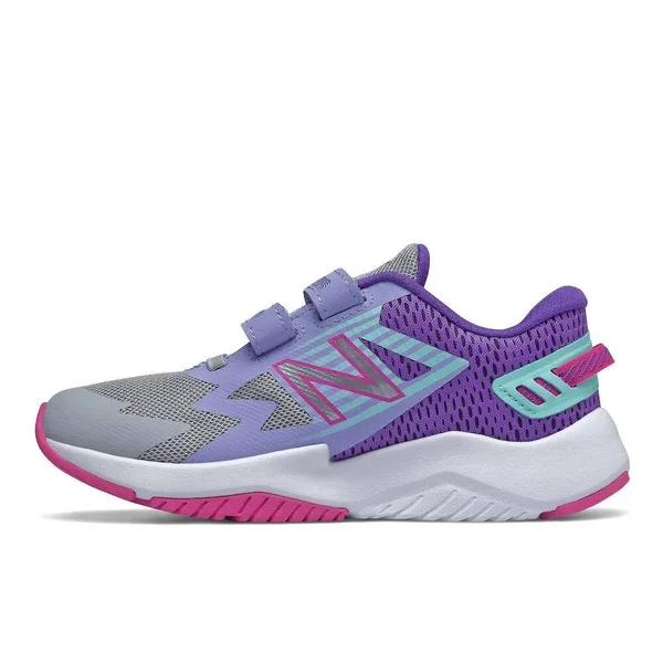 New Balance Kids& Rave Run - Grey/Purple (Size 3 wide)