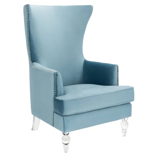 Safavieh Geode Modern Wingback Chair - Light Blue
