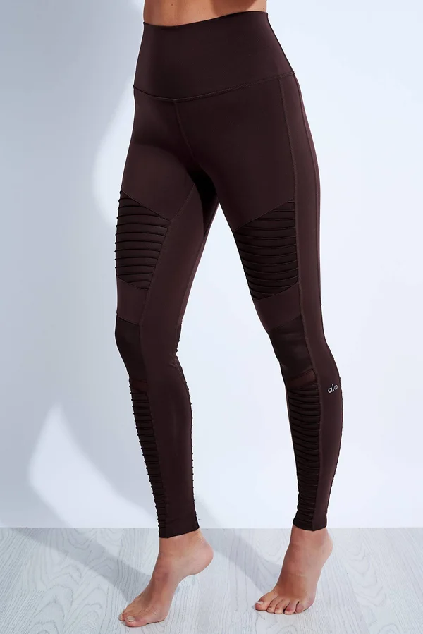 Alo Yoga High-Waist Moto Legging - Women's Oxblood, M