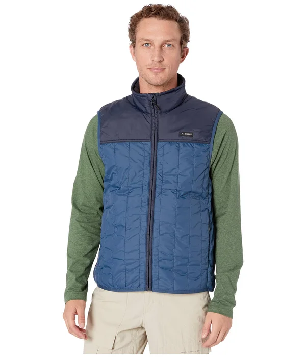Filson Men's Ultralight Vest Blue Wing Teal M