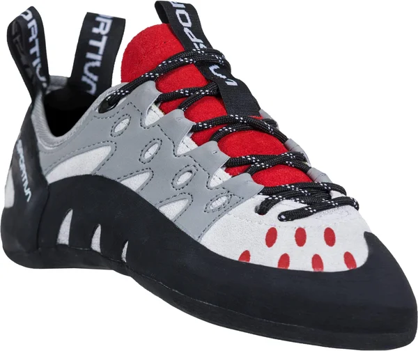 La Sportiva Tarantulace Climbing Shoe - Women's Grey/Hibiscus, 38