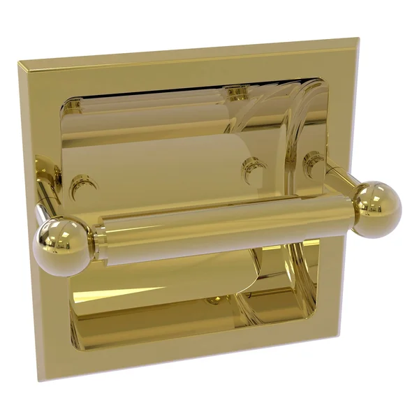 Allied Brass P1000-24C-UNL Prestige Skyline Collection Recessed Toilet Paper Holder Unlacquered Brass