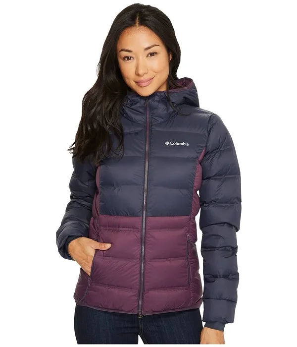 Columbia Explorer Falls Hooded Down Jacket - Women's Dusty Purple/India Ink, Xs
