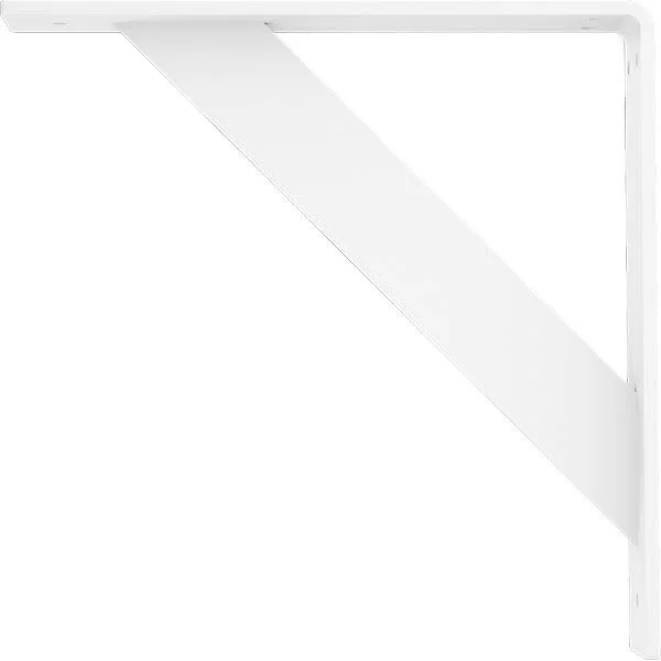 Ekena Millwork BKTM02X12X12TRPWH 2x22W x 12x22D x 12x22H Traditional Steel BRACKET, White Primer