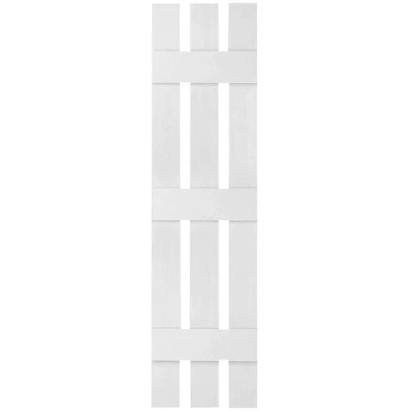12x22W x 63x22H Lifetime Vinyl, Standard Three Board Spaced, Board-n-Batten Shutters, w/Installation Shutter-Lok&s & Matchin