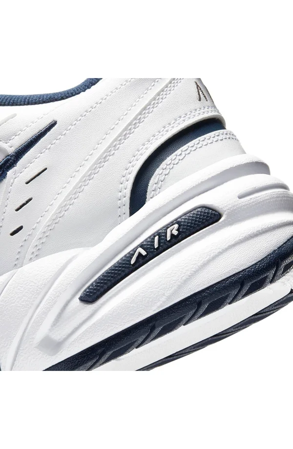 Nike Air Monarch IV Men's Training Shoes - White/Navy/Silver