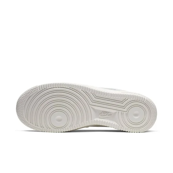 Nike Womens Air Force 1 Low Iridescent Shoes White/Silver Size 8.5