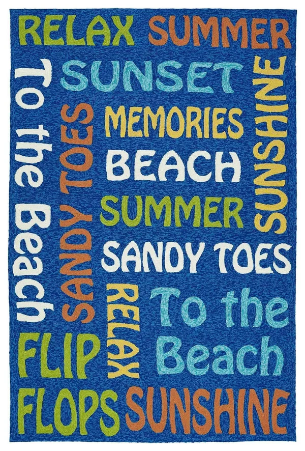 Kaleen Escape Rug Blue 8& x 10&