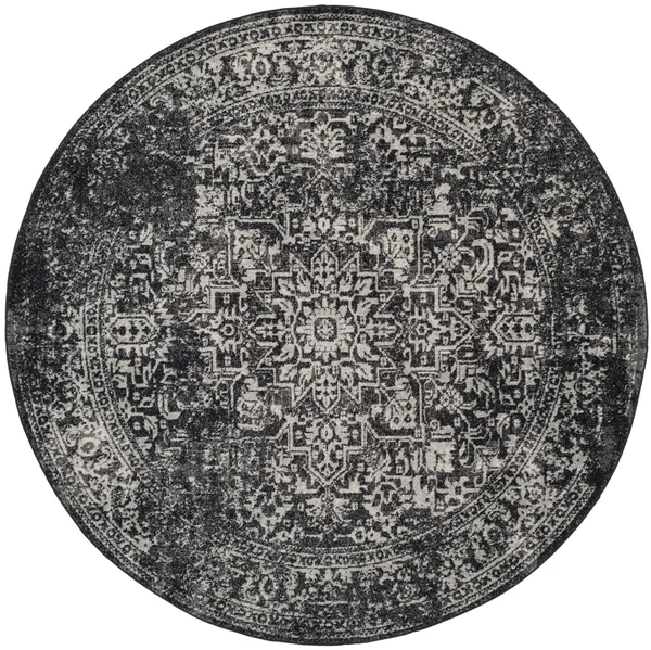 Safavieh Evoke EVK256R Area Rug Black/Grey 2&2x22 x 7& Runner