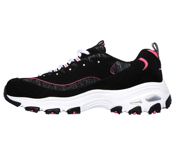 Skechers Women's D&Lites - Me Time Athletic Shoes, Black 7.5