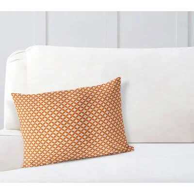 Farzana Rectangular Pillow Cover and Insert Wrought Studio Color: Orange, Size: 12x22 x 16x22