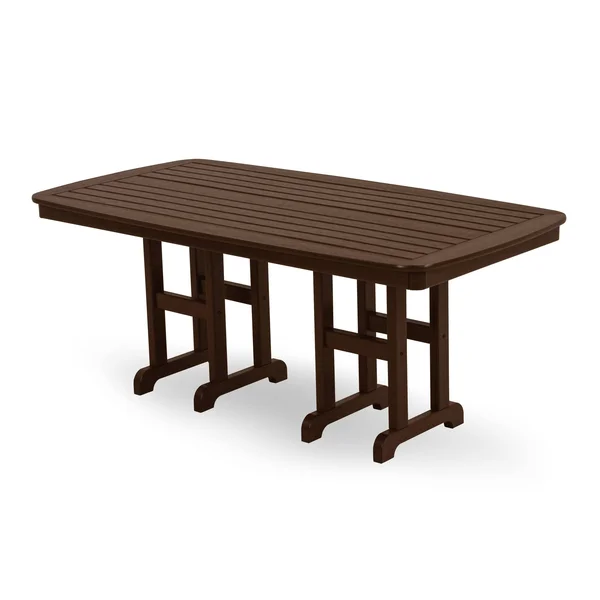 POLYWOOD Nautical 37x22 x 72x22 Dining Table - Mahogany