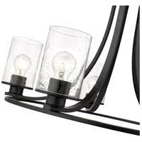 Z-Lite 5 Light Chandelier, Matte Black 492-5MB