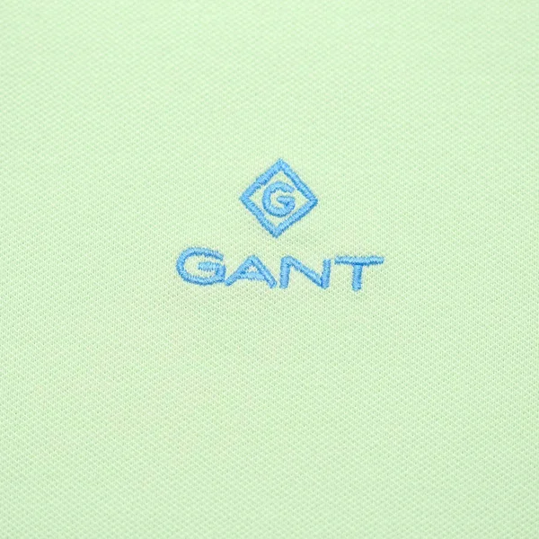Gant Contrast Collar Rugger Polo T Shirt Green