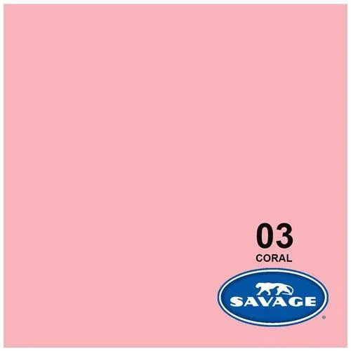 Savage Widetone Seamless Background Paper, Coral