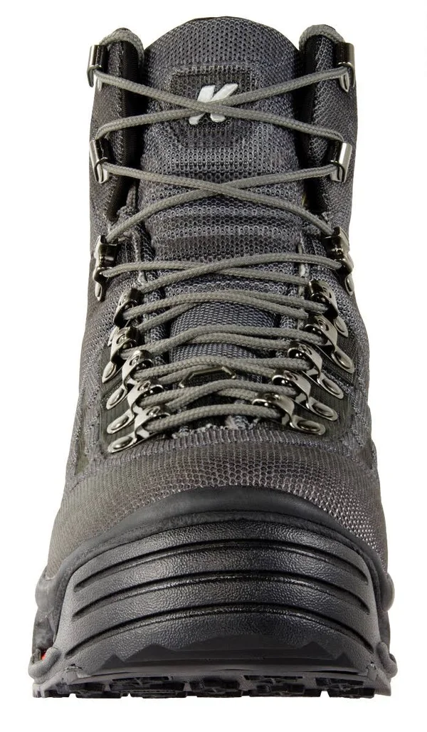 Korkers Men's Wraptr OmniTrax Kling On Sole Fishing Wading Boots - Black Studded 9 by Sportsman's Warehouse