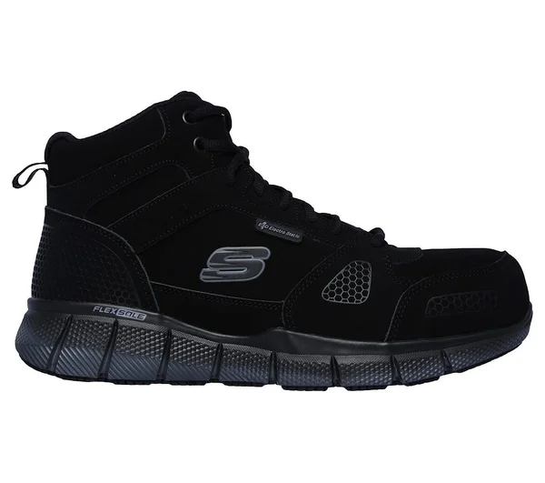 Skechers Men's Work Telfin Penticton ESD High Top, Black