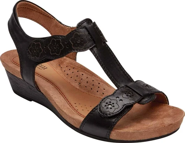 Cobb Hill Hollywood T-Strap Sandal - Black - 6.5 W