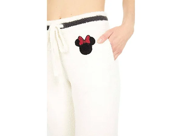 Barefoot Dreams CozyChic Classic Disney Women's Jogger Pants - Size Small, Cream