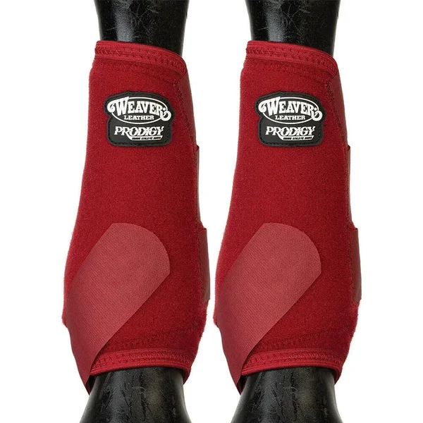 Small Weaver Horse Front Boots Prodigy Athletic 2 Pack Burgundy