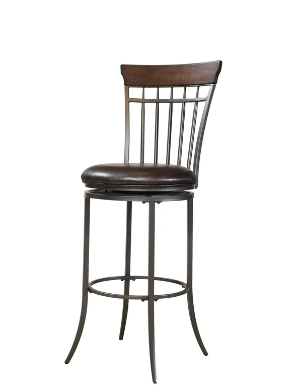 Hillsdale Cameron Swivel Vertical Spindle Bar Stool