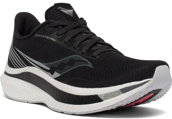 Saucony Women's Endorphin Pro - Black - Silver - 9.5 - B