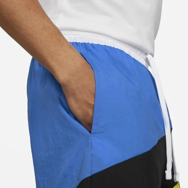 Nike Men's Dri-Fit Throwback Futura Basketball Shorts - Small, Blue
