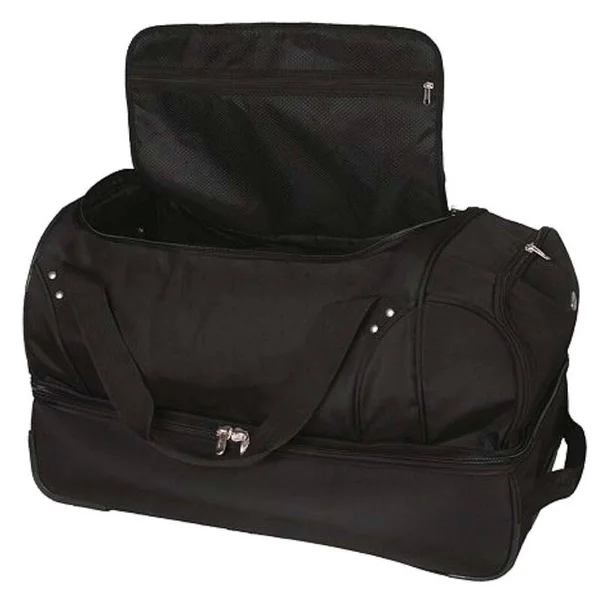 NCAA North Carolina Tar Heels Rolling Drop-Bottom Duffel Bag, 27-inches