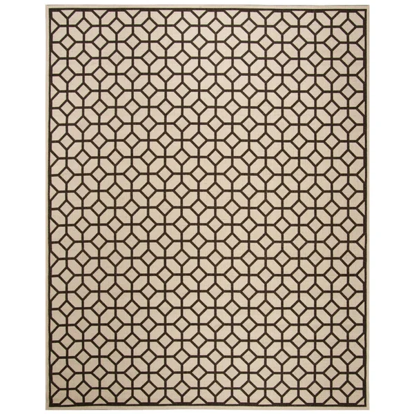 Safavieh Linden LND127Q 6&7x22 x 6&7x22 Square Red - Creme Area Rug