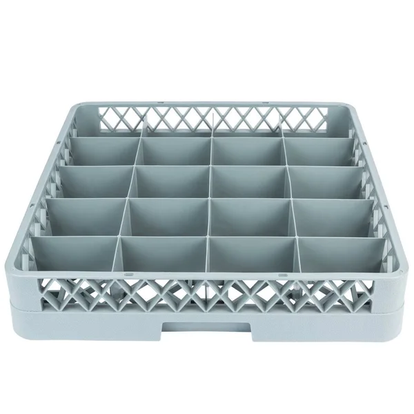 Noble Products 20-Compartment Gray Full-Size Glass Rack - 19 3/8x22 x 19 3/8x22 x 4x22
