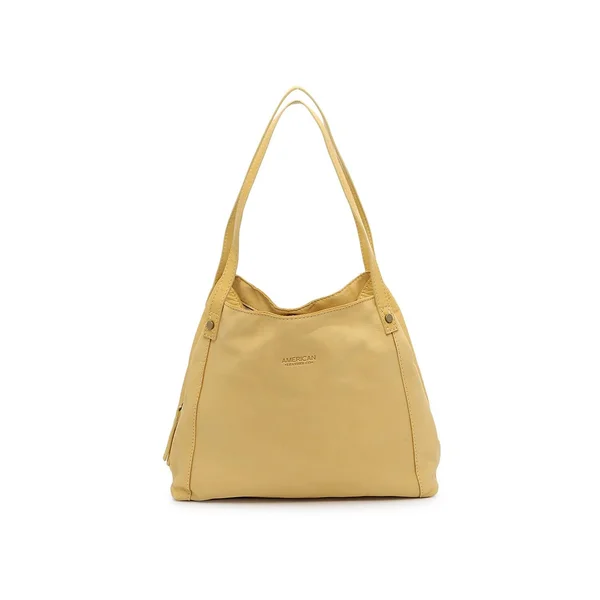 American Leather Co. Leather Shoulder Bag - Women's, Yellow, Size One Size, Handbags, Shoulder Bag