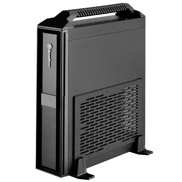 Silverstone SST-ML08B-H - Milo Slim HTPC Mini-ITX Computer Case - with Handle, Black