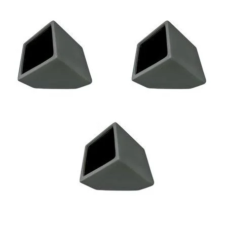 Wrought Studio Ealy Cube Ceramic Wall Planter Set, Gray