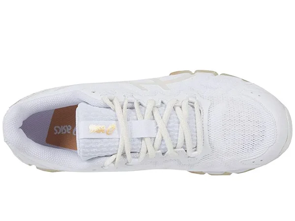 Asics Gel-Quantum 360 6 Women's Shoes White/Pure Gold : 5.5 B