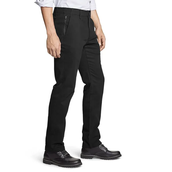 Eddie Bauer Men's Flex Wrinkle-Resistant Sport Chinos - Classic - Black - 38/36