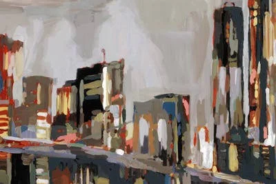 Edward Selkirk Large 3-Piece Canvas Print - Manhattan Nights ( places > North America > United States > New York u00