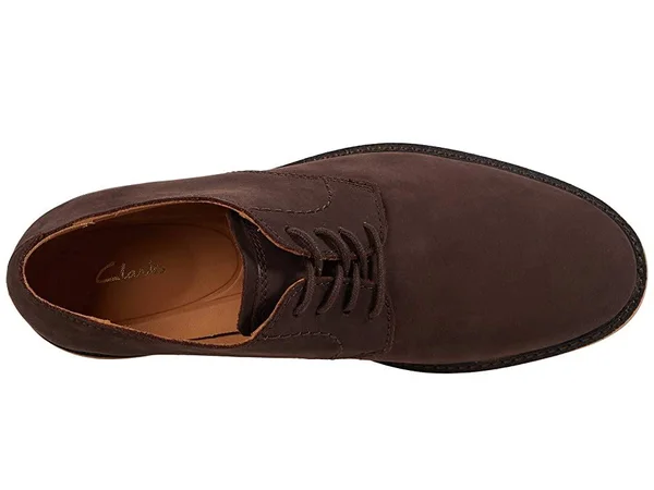 Clarks Atticus Lace Men's Shoes Dark Brown Suede : 8 D