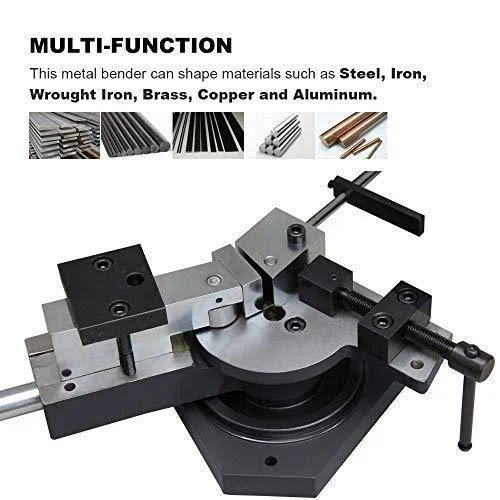 Kaka Sbg-40 Heavy-Duty Universal Bender, High Capacity Flat Bar, Square Bar and Round Bar Metal Bender, Combination of Scroll, R