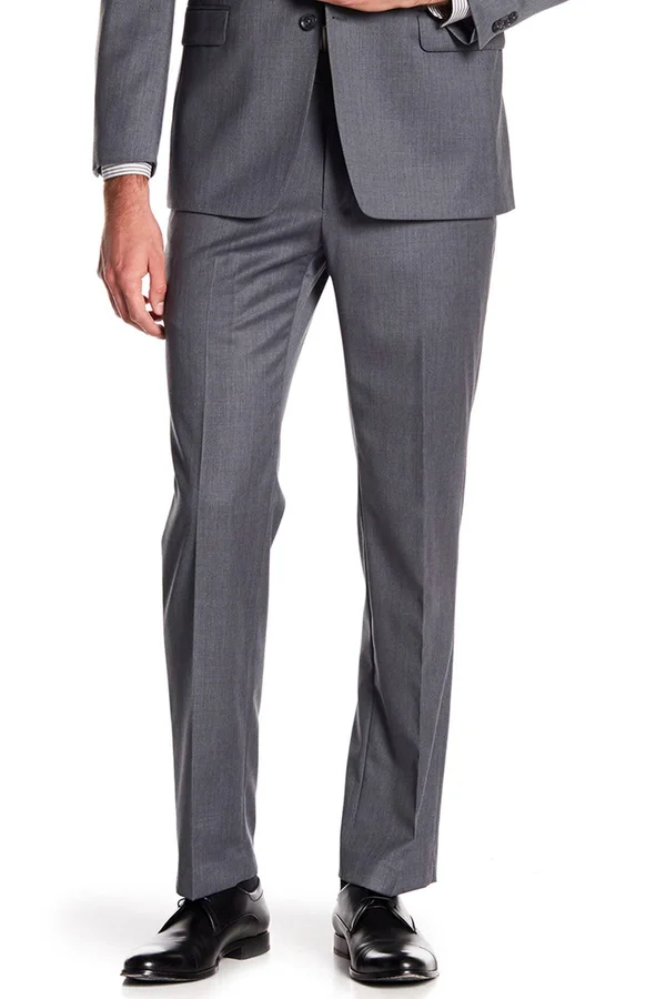 Tommy Hilfiger Men's Modern-Fit Th Flex Stretch Suit Pants - Grey