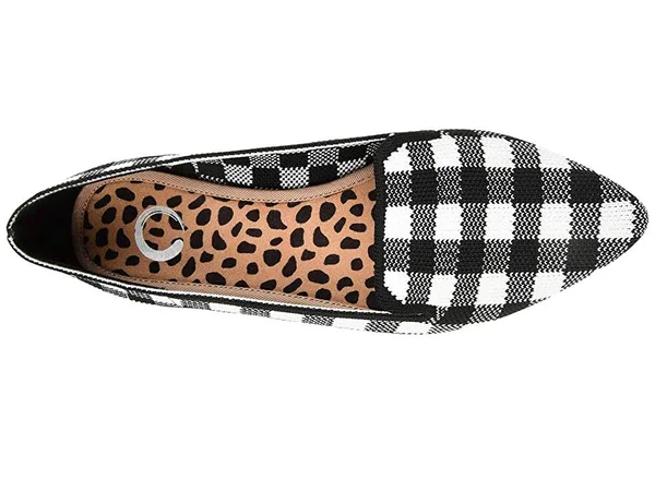 Journee Collection Women's Foam Vickie Flat - Plaid - Size 9.5M