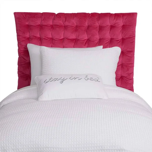 Hot Pink Twin/Twin XL Velvet Tufted Headboard Cushion