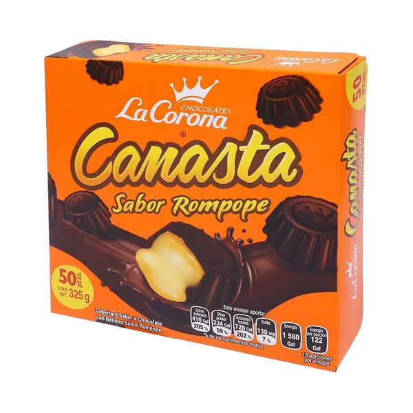 Canasta De Rompope Corona 50 Pzas