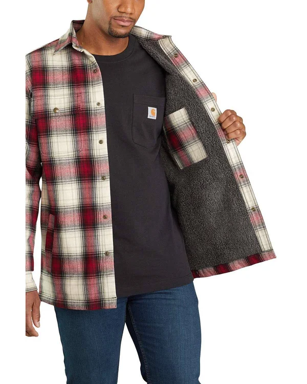 Carhartt Men's Hubbard Sherpa Lined Shirt Jac
