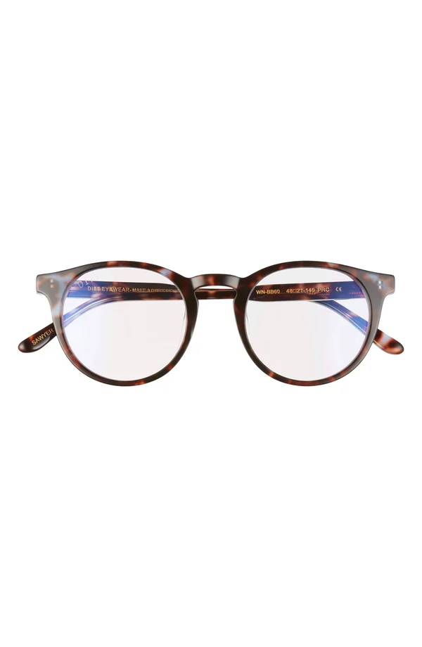 Diff Eyewear Sawyer Blue Light Blocking Glasses - Brown, Women's