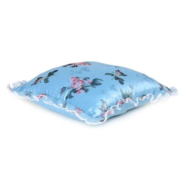 Oussum Decorative Cushion Covers Floral Pillow Cases Frill Pillow Cover 16x22x16x22 Single - Set of 2, Set of 5 - Jester Red Fri