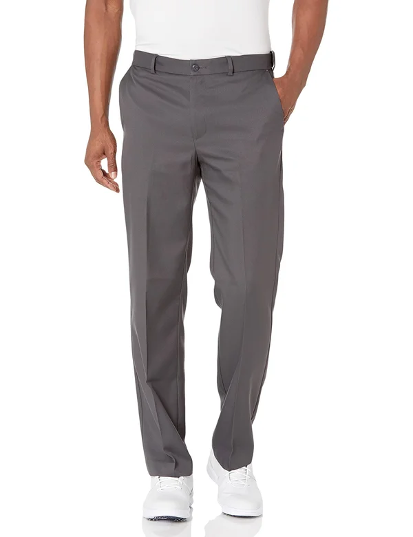 PGA Tour Men's Flat Front Golf Pant with Expandable Waistband