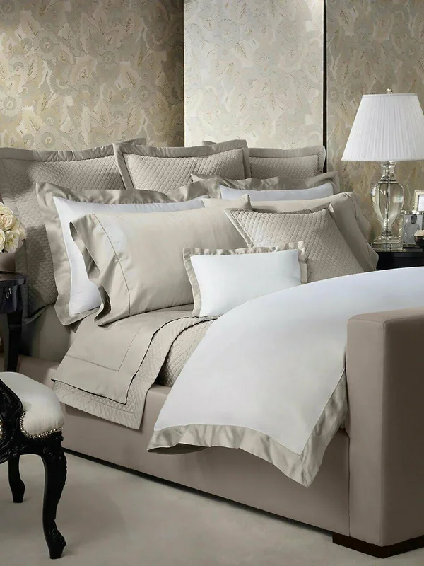 Ralph Lauren RL 624 Sateen Fitted Sheet, Queen - Vintage Silver