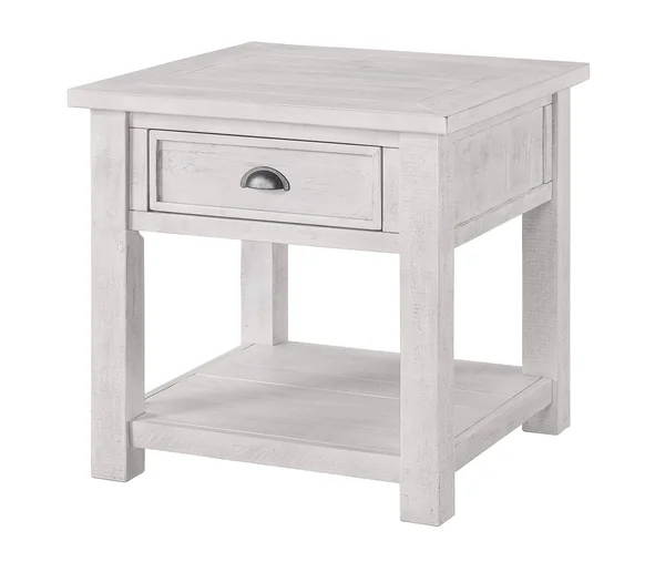 Martin Svensson Home Monterey Solid Wood End Table White