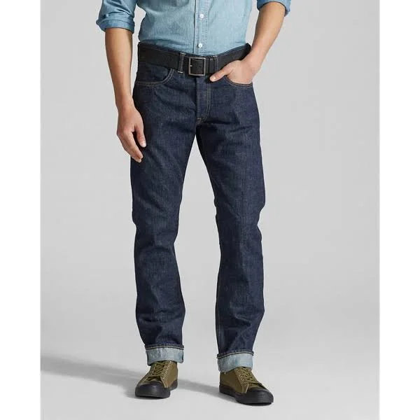 Ralph Lauren Men's Slim Fit Selvedge Jean - Size 34 in Once Washed